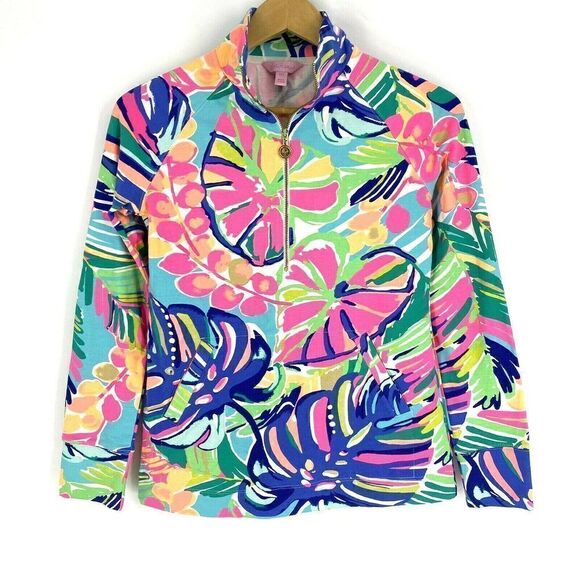 Lilly Pulitzer Top Print Skipper Popover - Picture 1 of 7